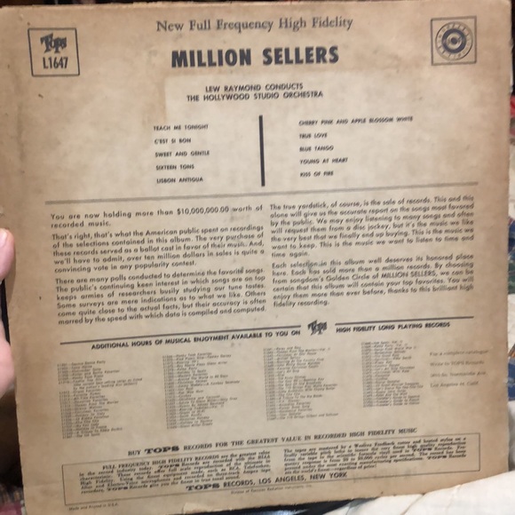 VINTAGE RECORD FROM ESTATE SALE MILLION SELLERS Featuring Hollywood vocalists - Picture 2 of 3